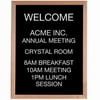 Aarco Products AOFD3024 Open Face Wood and Felt Changeable Letter Board