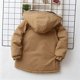 thumbnail image 4 of Parkas de manga larga, chaqueta con capucha y bolsillos para niños de tallas medianas y grandes, chaqueta tipo cárdigan., 4 of 9