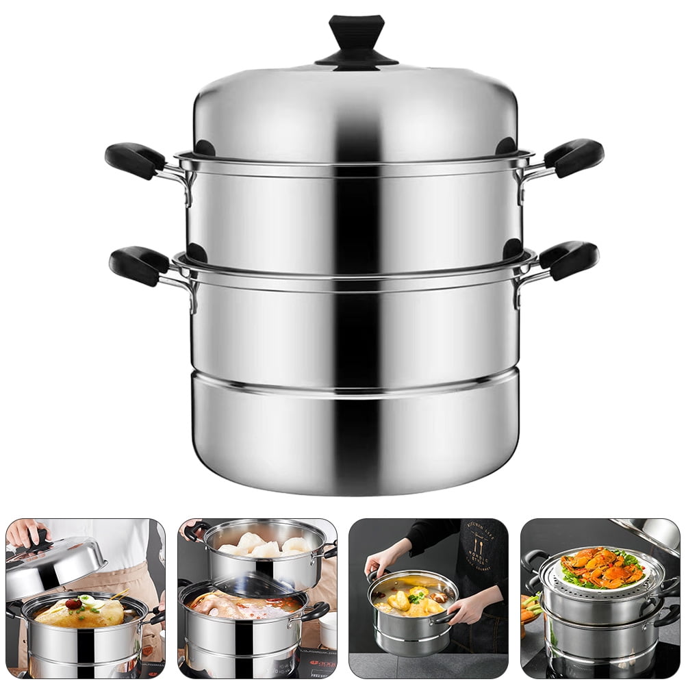 Buy Wholesale China Steamer Pot Oem Hot Selling Large Stainless Steel 2/3  Layer Restaurants Kitchenware Steamer Pot & Steamer Pot at USD 12.95