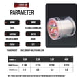 thumbnail image 5 of Hilo Pescar Fluorocarbono 300 M Nailon Alambre Pesca Transparente (2), 5 of 5