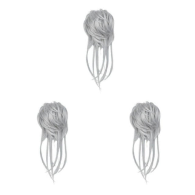 Guardoinrt Curly Hair Bun Any Occasion And Hair Type Made Of Materials Ponytail Extension 60B 3Set