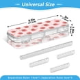 thumbnail image 3 of Plastic Pencil Box Large Capacity Pencil Boxes Clear Boxes with Snap-Tight Lid Stylish Office Supplies Storage Organizer Box Strawberry and Pink Polka, 3 of 7