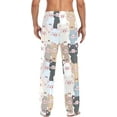thumbnail image 2 of HPINK-T Cartoon Pig Men's Cotton Pajama Pants Soft Comfy Sleep & Lounge Pants Pjs Bottoms with Pockets, 2 of 7