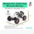 thumbnail image 2 of Carro Control Remoto off road 40Km/h Buggy Jeep Razer RC Camioneta WLtech WLtoys Remote Control Car All Terrain blanco Enyz Buggy RC - 12429 - 4X4, 2 of 9