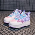 thumbnail image 6 of Kids Roller Shoes Sneakers with Wheels - Premium Sport Roller Skate Sneaker for Boys Girls Christmas Birthday Children Show Gift, 6 of 13