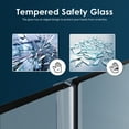 thumbnail image 2 of Sunny Shower 45 in.W x 72 in.H Hinged Frameless Shower Door with 1/4 inch Clear Tempered Glass, 2 of 10