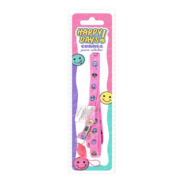 Correa Prichos Happy Days! de Textil y Plastico para Celular 1 Pieza