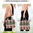 thumbnail image 4 of FORMRS Womens Corduroy Tote Bag Crossbody Shoulder Handbag with Pocket, Stripes Trees, 4 of 7
