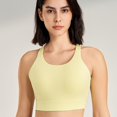 thumbnail image 5 of Women's Sports Bras Sports Fitness Bra Yoga Running Bra Dry Wicking Bra Bras for Women No Underwire Yellow S, 5 of 8