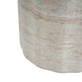 thumbnail image 5 of Christopher Knight Home Elegant 15" Outdoor Lightweight Concrete Round Side Table, Travertine Finish, 5 of 9