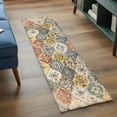 thumbnail image 4 of Vintage Boho Large Area Rugs for Bedroom Living Room, Soft Non Slip Carpet Bedside Rug, Chic Farmhouse Neutral Morocco Geometric Rectangular Floor Cover Kitchen Accent Rug 2'x6' for Office, 4 of 9
