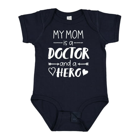 

Inktastic My Mom is a Doctor and a Hero Boys or Girls Baby Bodysuit