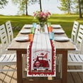 thumbnail image 4 of Table Runners 72 Inches Long Dress Scarves, Red Valentine's Day Farmhouse Kitchen Table Runner, Coffee Tablerunners, Love Heart Roses Gnomes Vintage Floral 16x72 Inch, 4 of 9