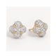 thumbnail image 2 of Pendientes Xtellar Aretes Flor Dorada Con Zirconia, 2 of 4