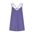 thumbnail image 3 of Aloohaidyvio Tank Tops for Women ,Womens Summer Solid Color Sports Sleeveless Loose Top V-Neck Camisole Tank Top, 3 of 5