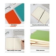 thumbnail image 3 of Large horizontal notebook, vegan leather, cream lined paper | writers, journalists, business meetings and students,orange, 3 of 5
