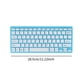 thumbnail image 3 of Teclado con cable de 78 teclas, ideal para regalar, práctico, compacto, moderno, silencioso. azul, 3 of 9