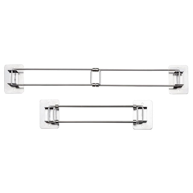 2 Pcs Barre de Rangement d'Angle pour Douche de VR - Tige en Acier Inoxydable Réglable pour Étagères d'Angle, Longueur 7-13 Pouces