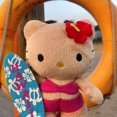 thumbnail image 1 of Muñecos de peluche Kawaii Sanrio Hello Kitty, llaveros rellenos, juguetes de peluche Kuromi de dibujos animados de Anime, almohadas, Colección hawaiana, regalo para niñas lindas, 1 of 4