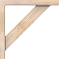 thumbnail image 3 of Ekena Millwork 3 1/2"W x 20"D x 20"H Traditional Block Smooth Bracket w/ Offset Brace, Douglas Fir, 3 of 25