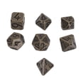 thumbnail image 1 of Dados de metal, 7 piezas de dados poliédricos de metal transparente dados poliédricos juego de mesa dados durabilidad probada en el tiempo, 1 of 8