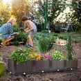thumbnail image 7 of 63"x16"x8" Large Outdoor Raised Planter Box, Self-Watering Rectangular Garden Bed with Drainage Plug, Deep Elevated Planter for Patio, Balcony, Deck, 7 of 7