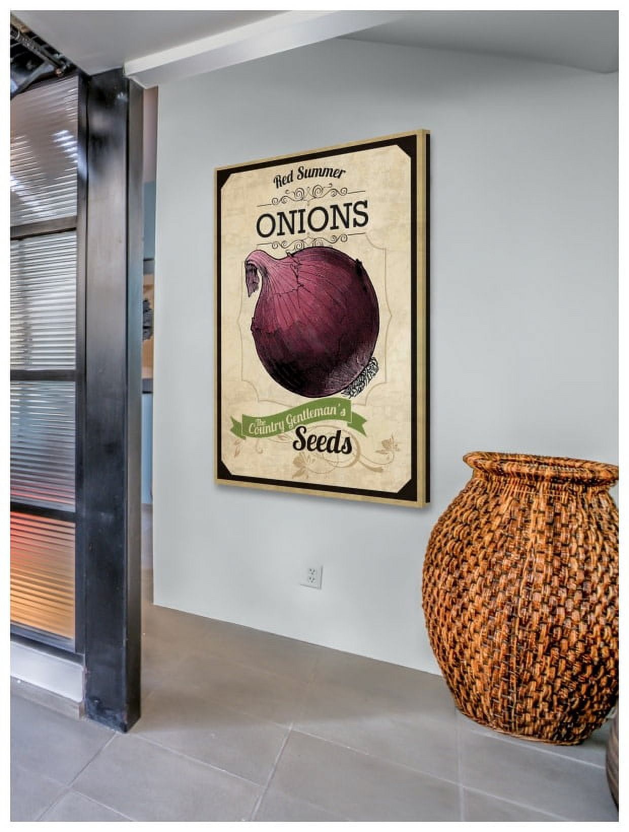 Marmont Hill "Seed Packet Onion" Painting Print on Canvas