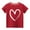 Red, variant on Wavsuf Kids T-Shirts Girls Printed Casual Summer Red Shirts Size 5 Years