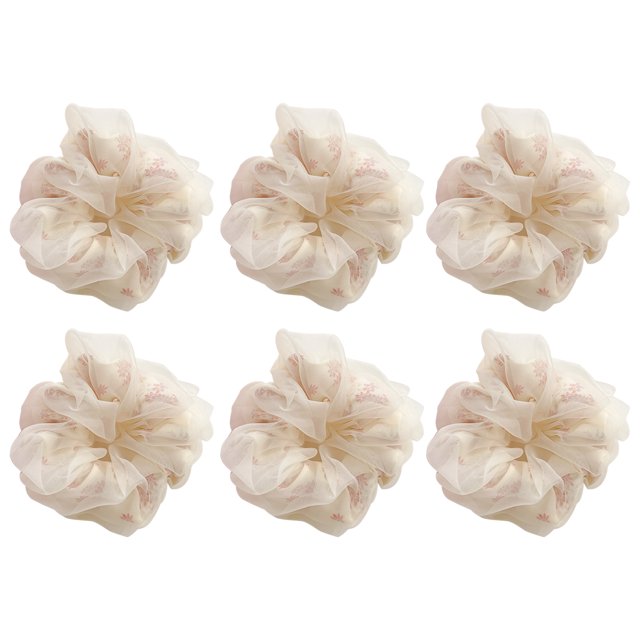 1 pieza de bola de malla de estilo simple, círculo para el cabello, flor de cabeza grande, accesorios para el cabello, horquillas