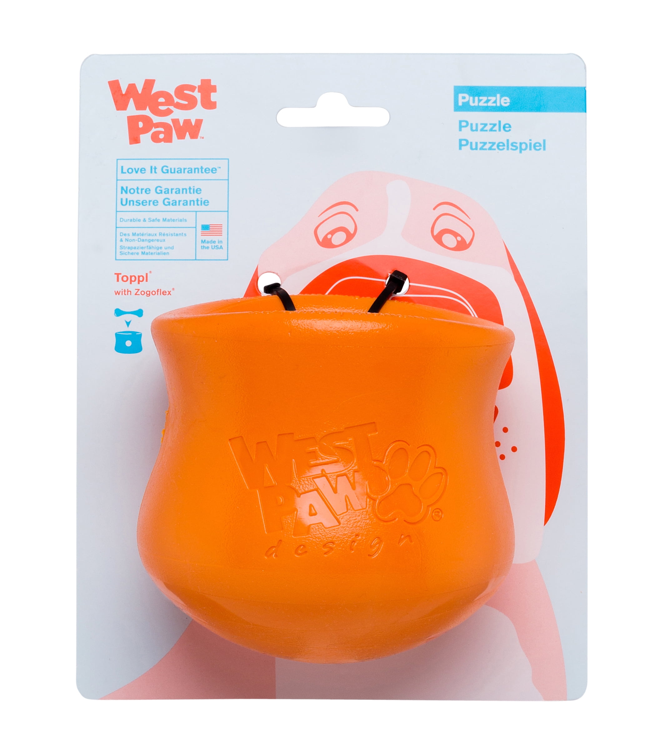 West Paw Design Zogoflex Toppl Dog Treat Puzzle Toy — Happy Dog Wellness