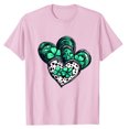 thumbnail image 4 of Camisetas de Manga Corta para las Mujeres de Moda Imprimir Cuello Redondo Camiseta, Mezcla de Poliéster Ligero para Primavera Verano Otoño, 4 of 8