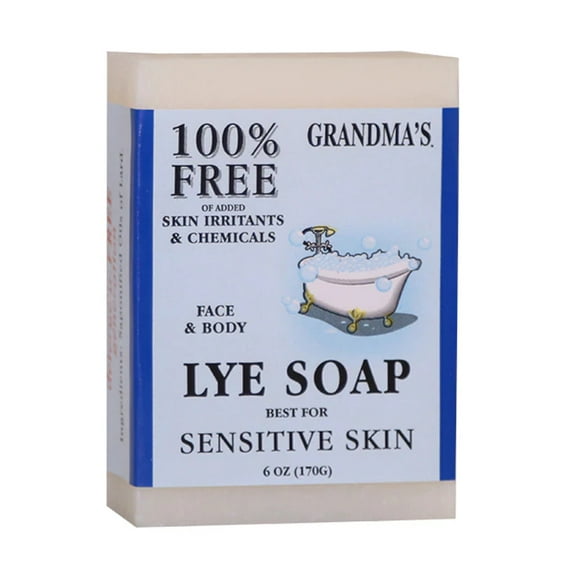 Remwood Products Grandma's Pure & Natural Lye Soap Bars, 6 oz