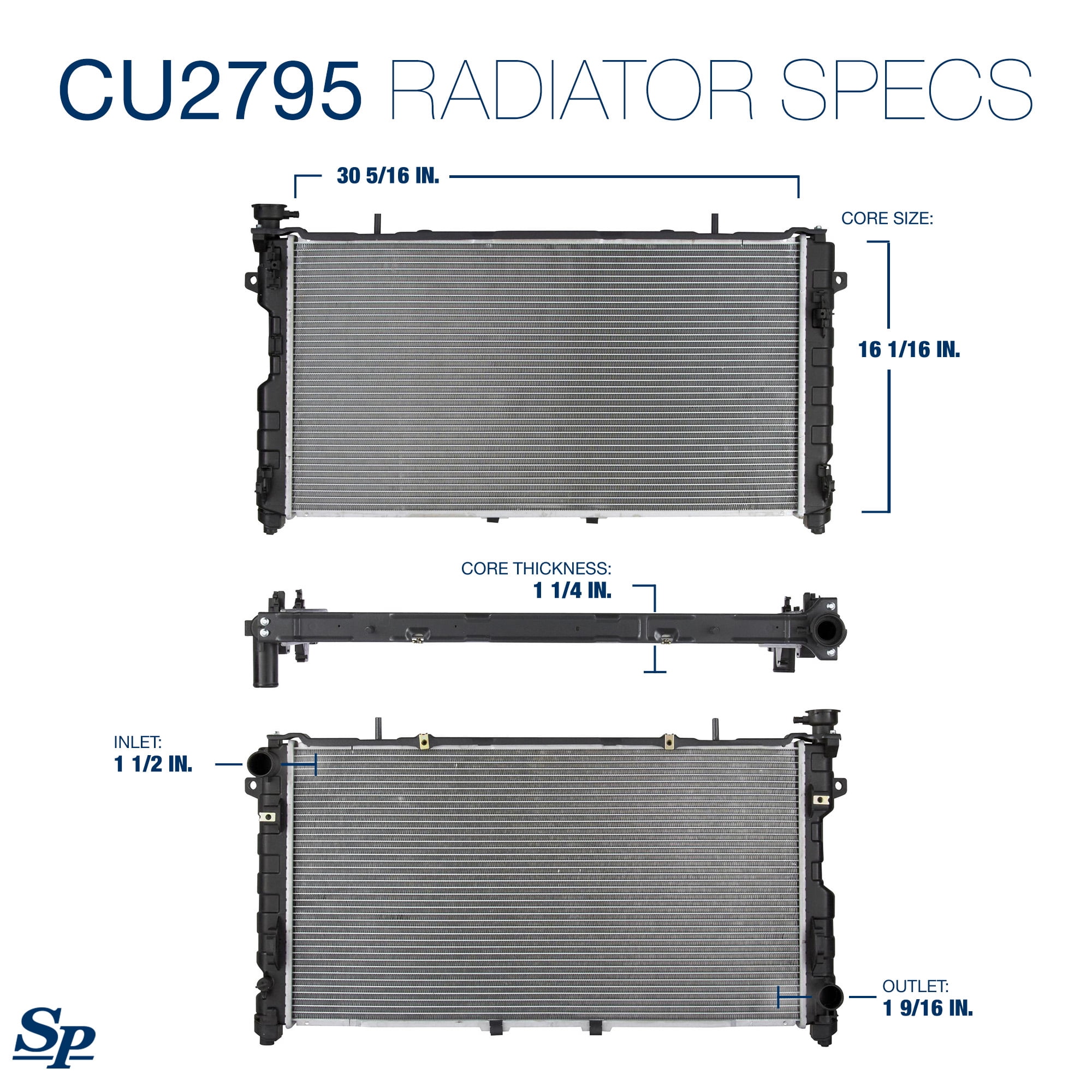 Spectra Premium CU2795 Automotive Radiator
