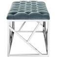 thumbnail image 3 of Modway Intersperse Bench in Sea Blue, 3 of 5