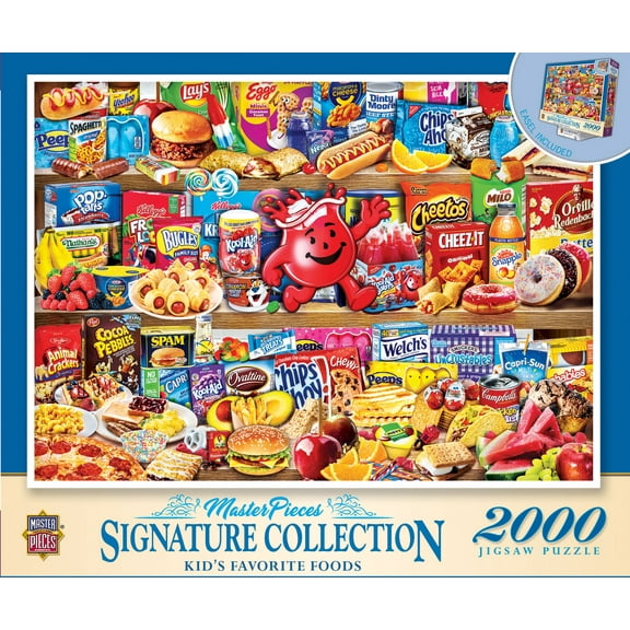 MasterPieces 2000 Piece Jigsaw Puzzle - Kids' Favorite Foods - 39"x27"