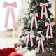 thumbnail image 1 of Velvet Bows For Christmas Tree Decorations Wreath Garland Velvet Bows With Twists Ties, 1 of 7