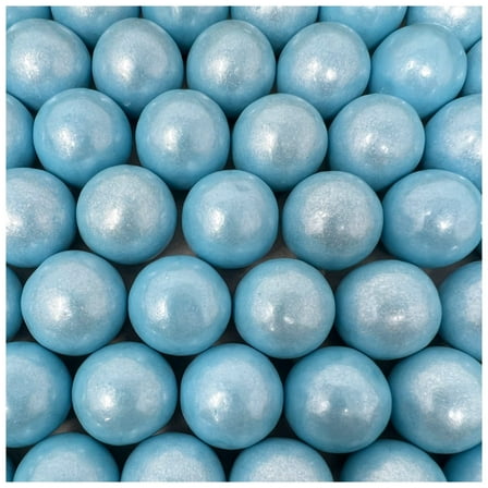Candy Retailer Gumballs - Great For Parties or Gumball Machines - 2lb Bag (Large 1", Shimmer Light Blue)