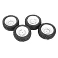 thumbnail image 2 of Neumáticos De Rueda RC, Neumáticos De Goma De Mejor Agarre Llanta De Rueda De Plástico Neumáticos De Goma RC Para Coche RC ANGGREK Blanco, 2 of 8