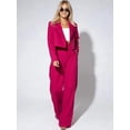 thumbnail image 6 of 2 Piece Outfits for Women Dressy Blazer Jackets High Waisted Straight Leg Pants Suits Set Business Casual Rose Red M, 6 of 10