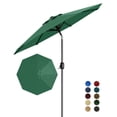 thumbnail image 1 of Parasol de Patio Robuste de 9 Pi avec Inclinaison à Bouton-Poussoir et Manivelle - Protection UV, Parasol d'Extérieur Imperméable, 8 Baleines Résistant au Vent pour Piscine, Terrasse, Jardin, Cour Arrière, 1 of 7