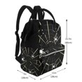 thumbnail image 2 of Kdxio Baby Diaper Backpack,Multi-Function Travel Backpack Nappy Bags,Nursing Bag, Fashion Mummy,Roomy Waterproof for Baby Care(Spiders On The Web), 2 of 5