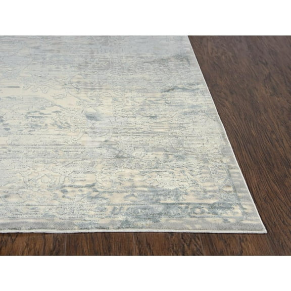 Alora Decor Glamour 8'6" x 11'10" Vine/Scroll Gray/Cream/Gray/Rust Area Rug