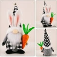 thumbnail image 4 of Clearance Under $5!Yyuenw Easter Gnomes Plush, Black Buffalo Plaid Check Easter Valentine Tomte Swedish Scandinavian Figurine Nordic Gnomes Plush Christmas Elf Doll Xmas Ornaments for Home Decor, 4 of 4