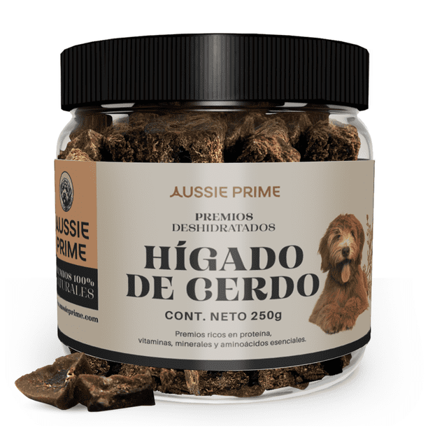 Premios de Higado de Cerdo Deshidratado - 250 gr - Premios para Perro AUSSIE PRIME
