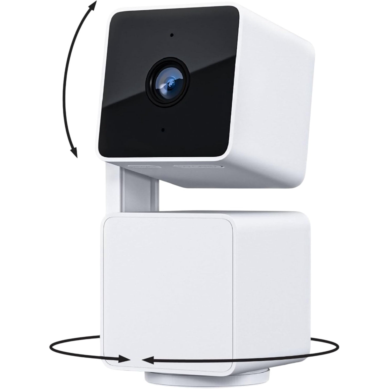 Restored Wyze Cam Pan v3 Indoor/Outdoor Wired Security Camera with Pan/Tilt/Zoom - White