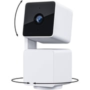 Restored Wyze Cam Pan v3 Indoor/Outdoor Wired Security Camera with Pan/Tilt/Zoom - White