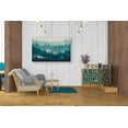 thumbnail image 3 of Epic Graffiti 'Mountainscape Blue' by Michael Mullan, Canvas Wall Art, 40"x26", 3 of 3