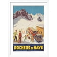 thumbnail image 3 of Art.com Rochers De Naye, Swiss Ski Travel Poster Giclee Print, White Frame Wall Art, 32" x 44", 3 of 4