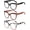 A-Gloss Black/Pink Leopard/Dark Brown, variant on 3-Pack Women Reading Glasses with Blue Light Blocking and Anti-Glare Features 1.00