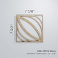 thumbnail image 3 of Ekena Millwork 7 3/8"W x 7 3/8"H x 3/8"T Extra Small Otis Decorative Fretwork Wood Wall Panels, Red Oak, 3 of 18